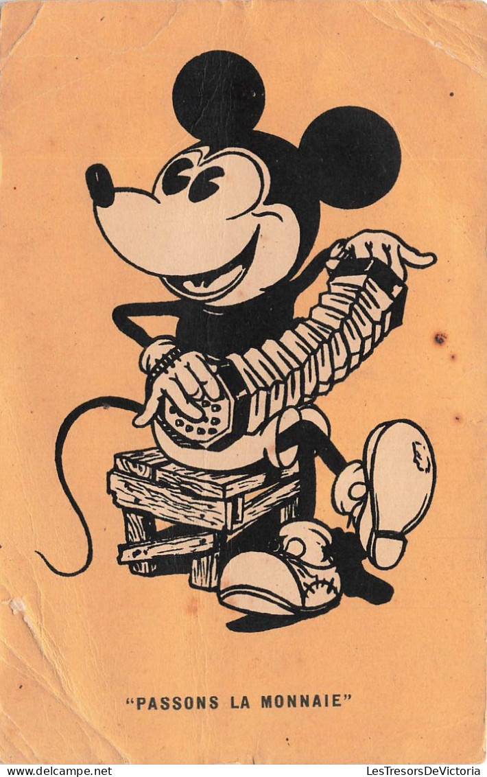 DISNEY - Mickey - Passons La Monnaie - Carte Postale Ancienne - Autres & Non Classés