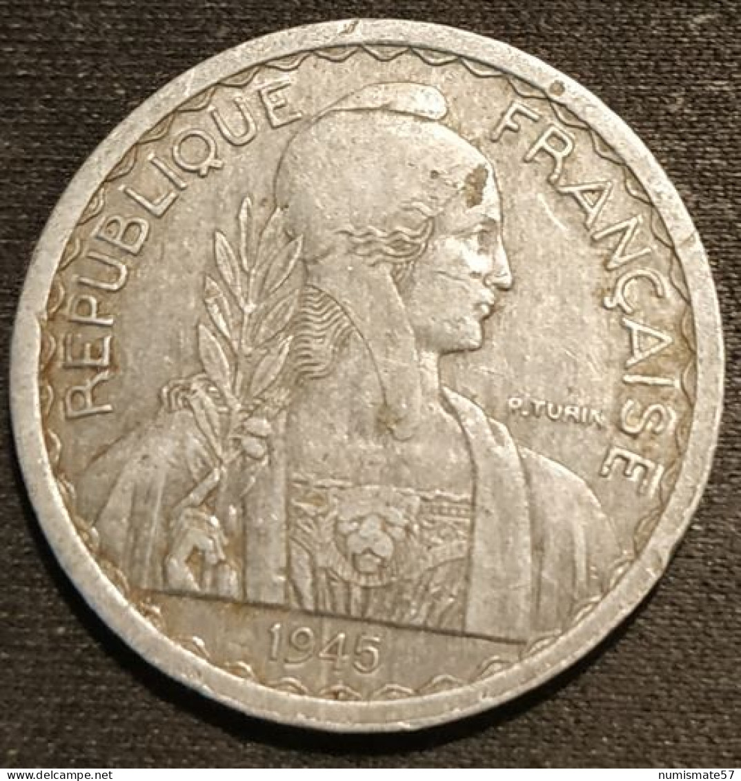 INDOCHINE - 20 CENTIMES 1945 - KM 29.1 - Indocina Francese