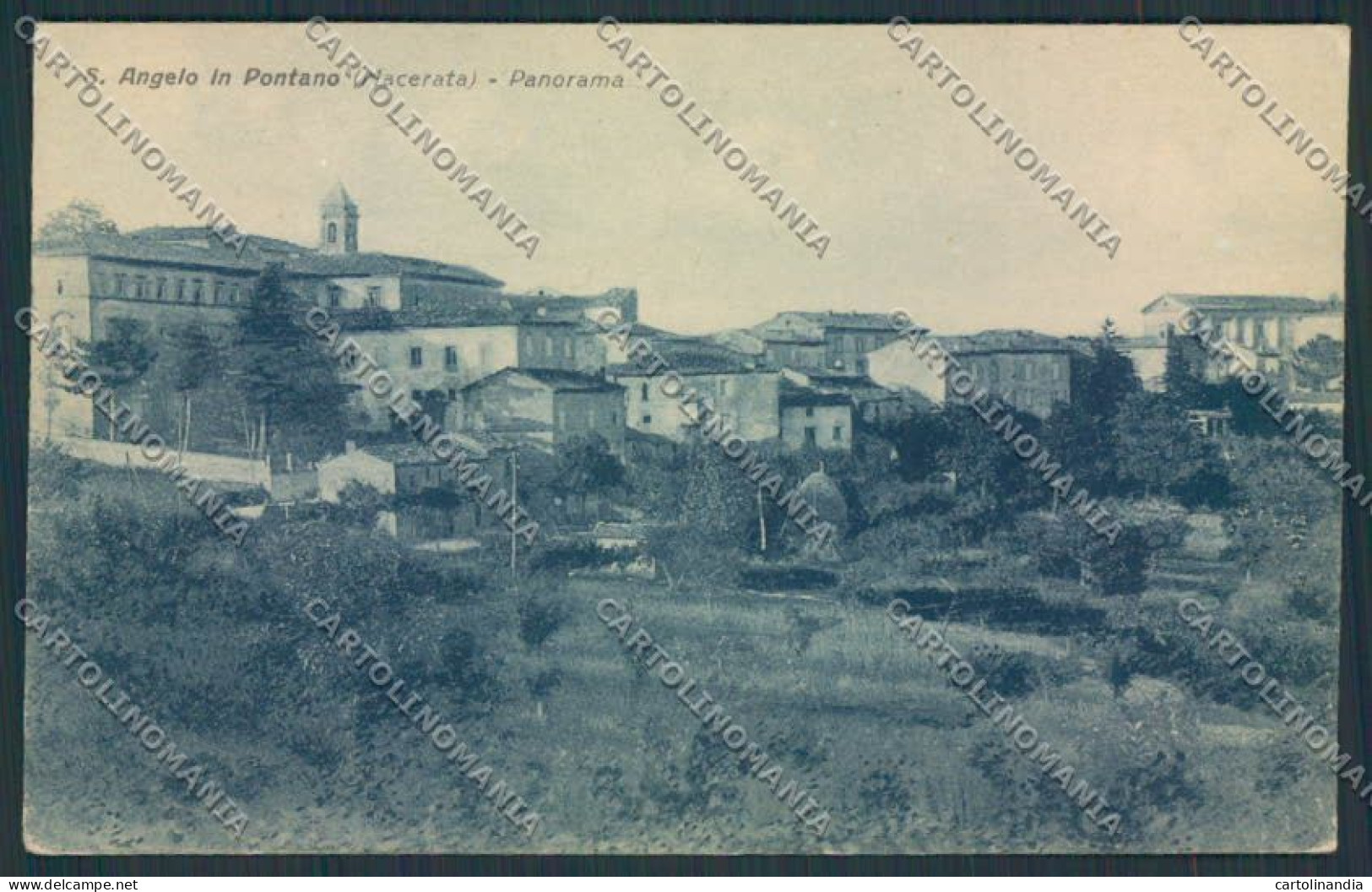 Macerata Sant'Angelo Pontano PIEGHINA Cartolina RB3415 - Macerata