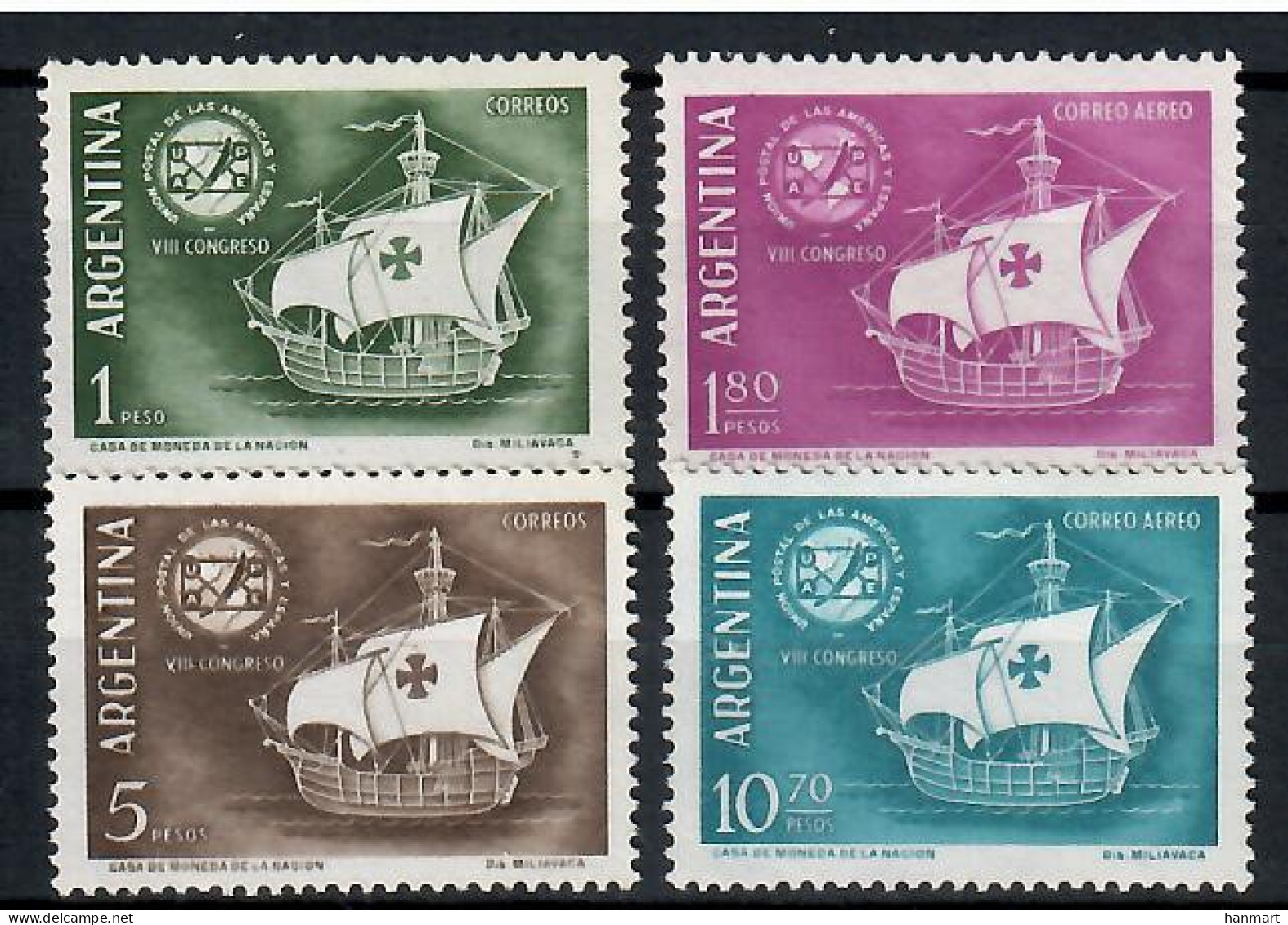 Argentina 1960 Mi 745-748 MNH  (ZS3 ARG745-748) - Other & Unclassified