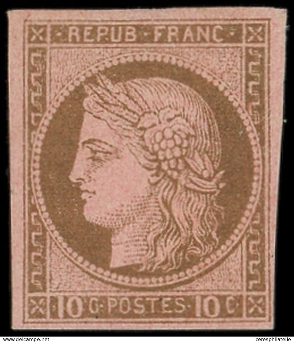 * Colonies Générales - 18   10c. Brun Sur Rose, TB. C - Altri & Non Classificati