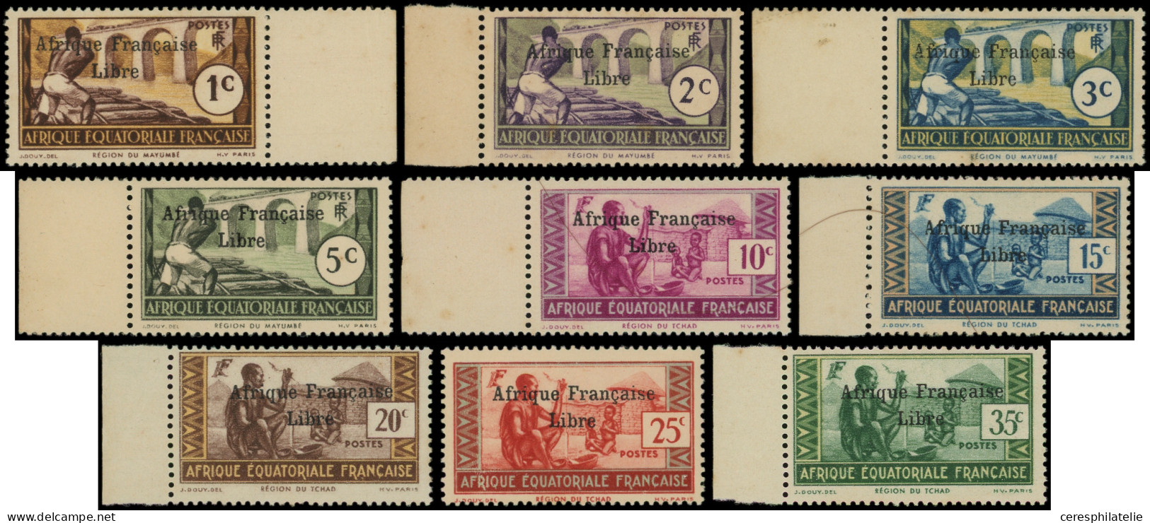 ** A.E.F. 156/64 : Surcharge Espacée, Bdf, TB - Altri & Non Classificati