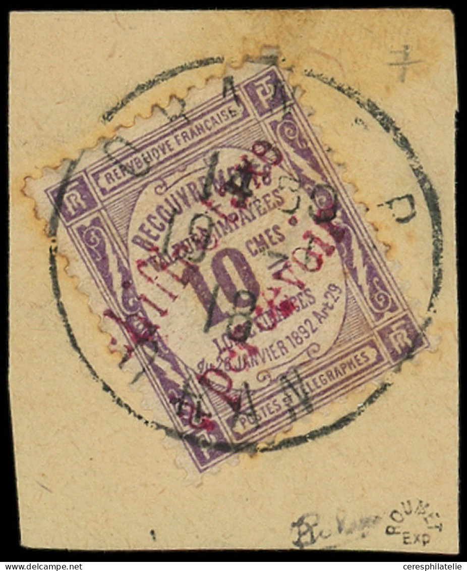 ALGERIE Taxe 1 : 10c. Violet De 1918 Obl. ORAN RP 19/( )/18 S. Fragt, TB. C - Timbres-taxe