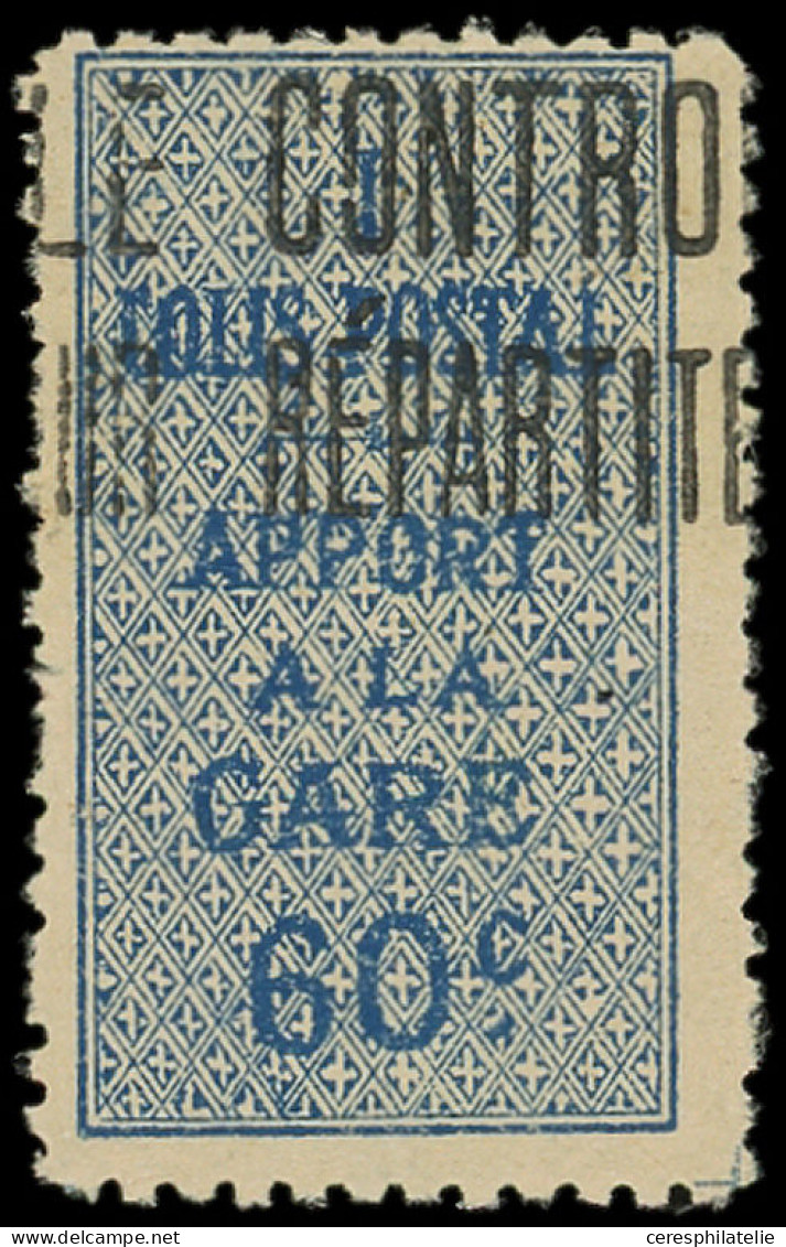 * ALGERIE Colis Postaux 7C : 60c. Bleu, TB - Paketmarken