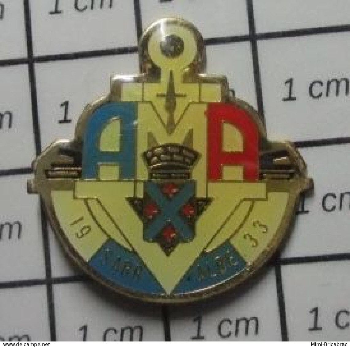 718A Pin's Pins / Beau Et Rare / ASSOCIATIONS / AMA AMAV ? SARR ALBE 1933 - Verenigingen