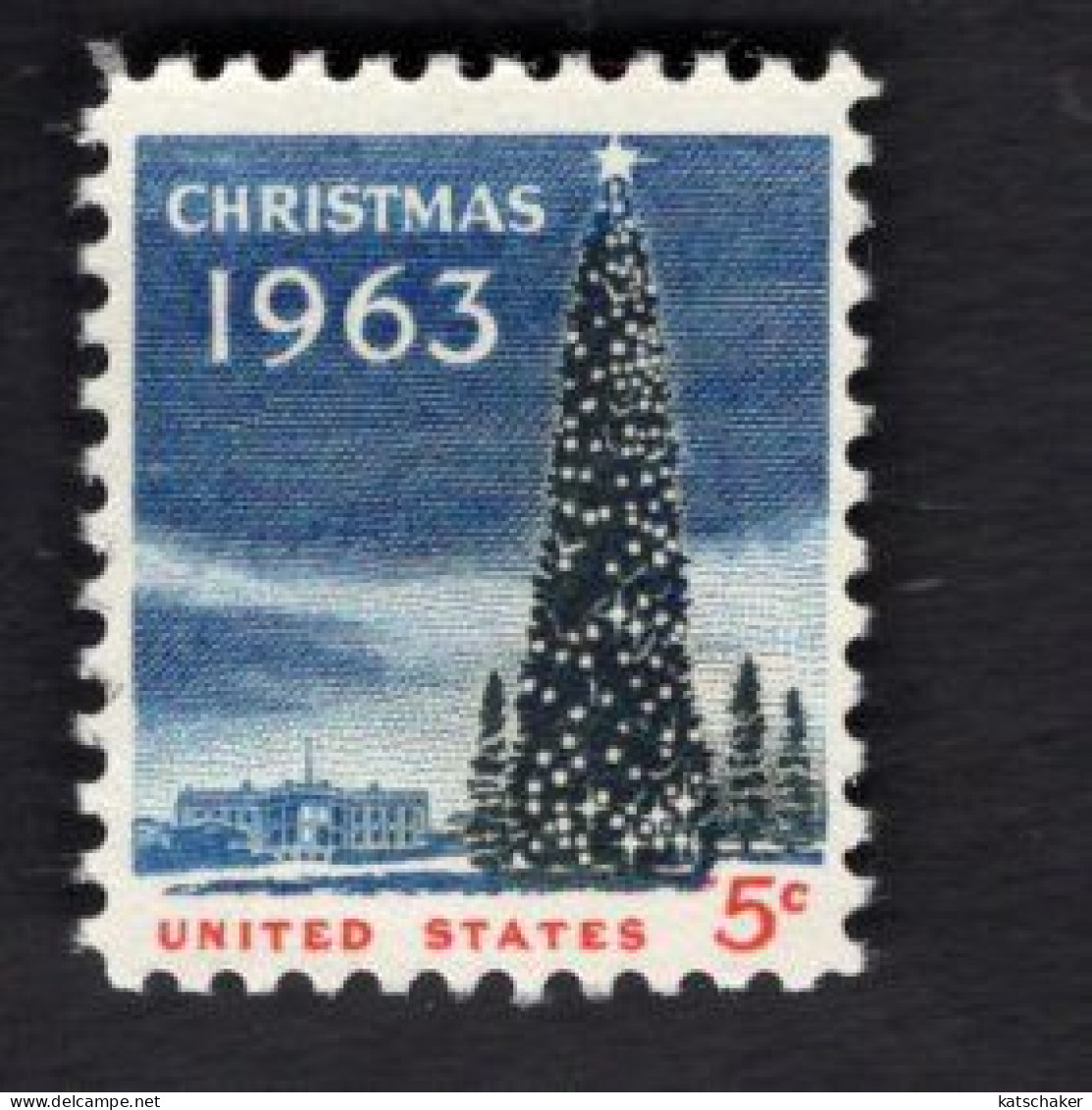 202327261 1963 SCOTT 1240 (XX) POSTFRIS MINT NEVER HINGED - CHRISTMAS TREE AND WHITE HOUSE - Neufs