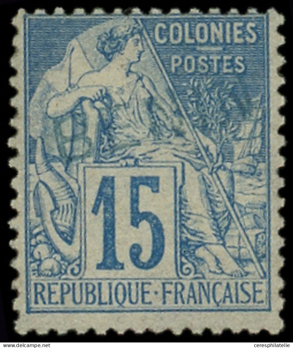 * BENIN 6A : 15c. Bleu, Surcharge BLEUE, TB. J - Andere & Zonder Classificatie