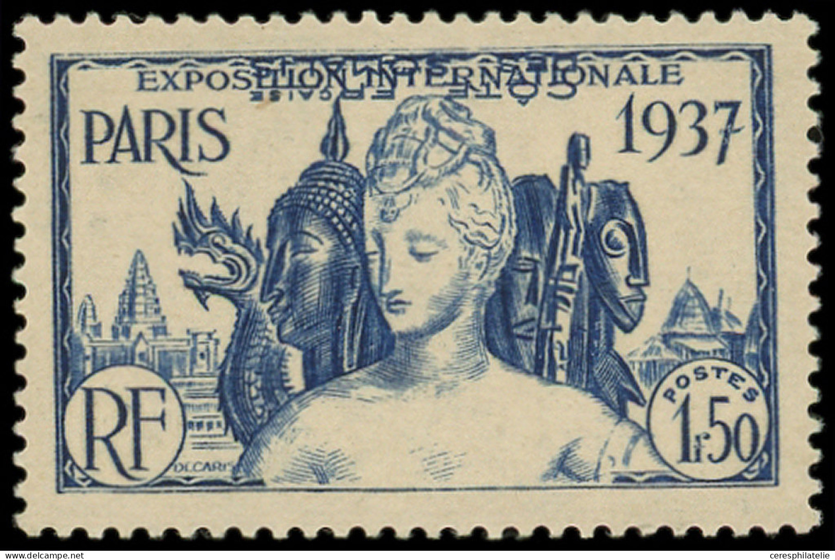 ** COTE DES SOMALIS 146a : 1f50 Bleu, Légende RENVERSEE, TB - Other & Unclassified