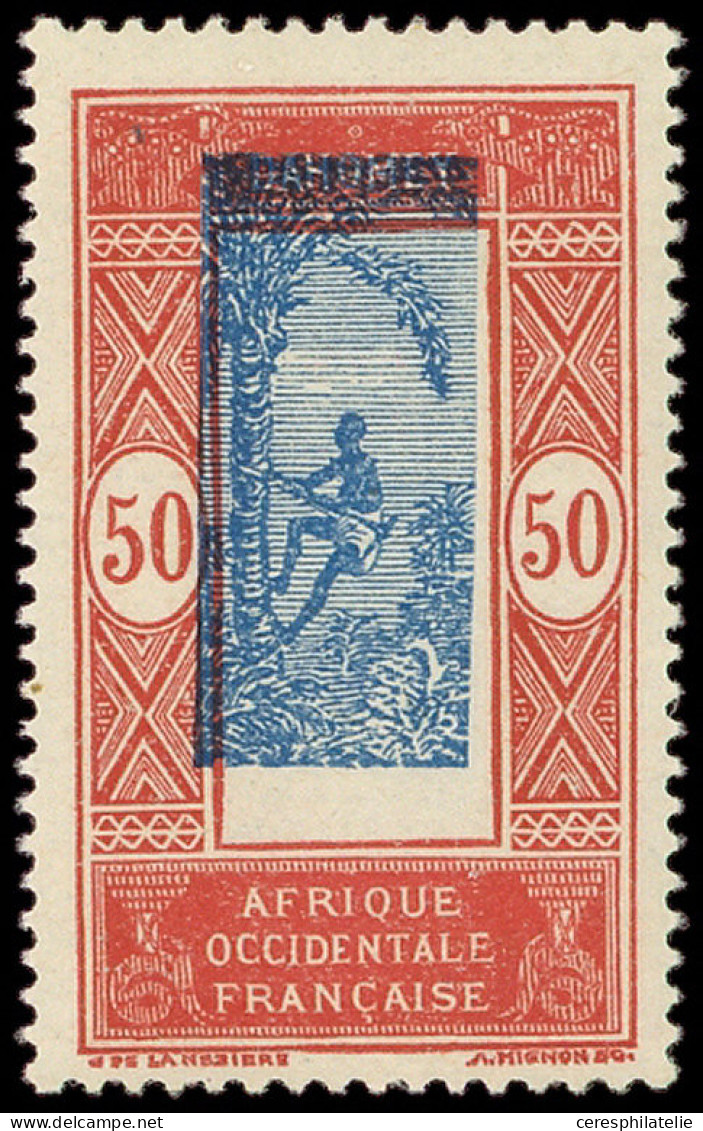 ** DAHOMEY 74 : 50c. Rouge-brique Et Bleu, Centre Très DEPLACE, TB - Andere & Zonder Classificatie