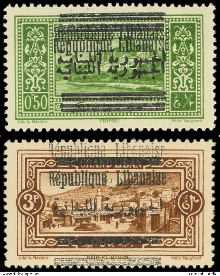 ** GRAND LIBAN 99b Et 103b : DOUBLE Surcharge, TB - Altri & Non Classificati