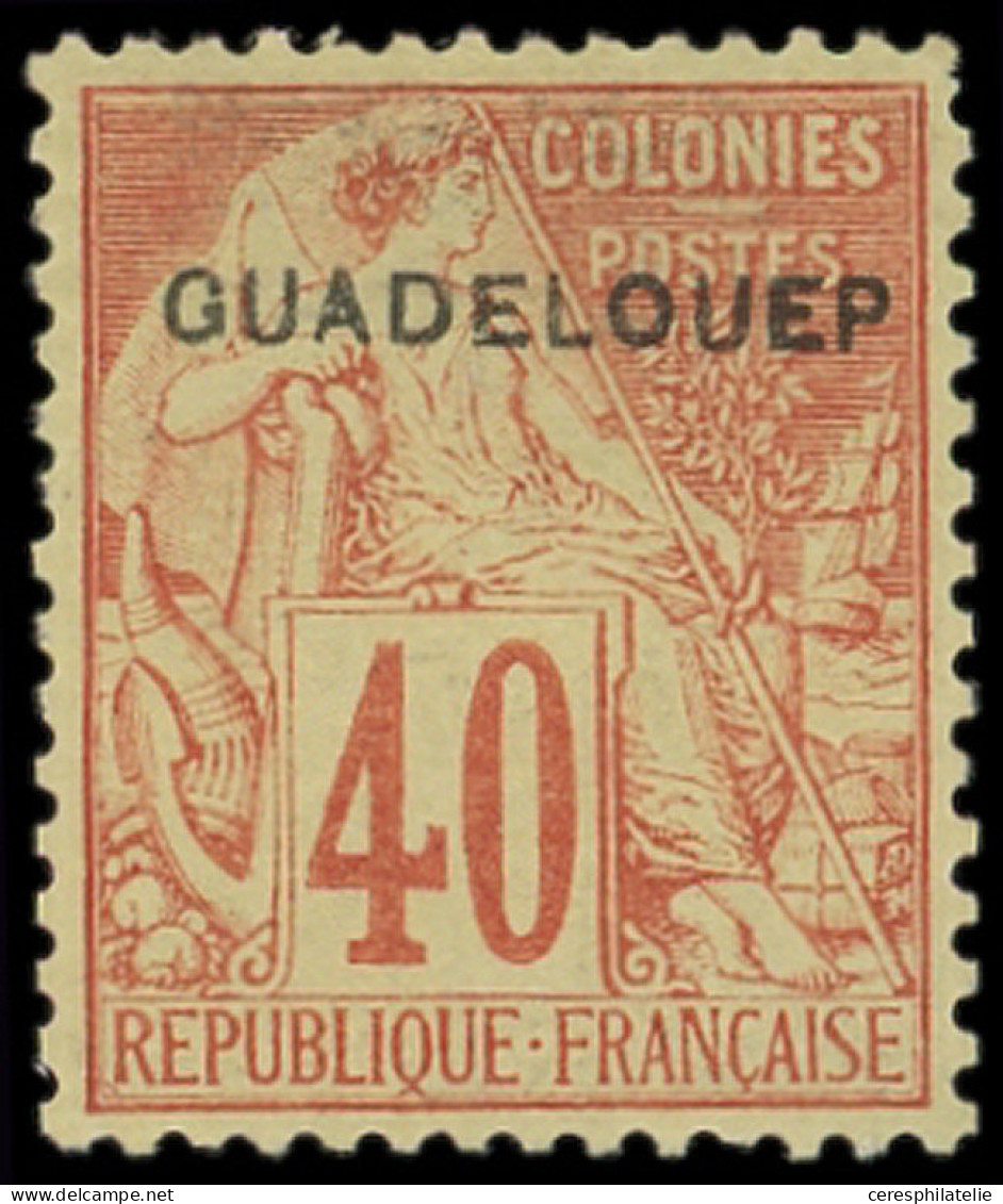 (*) GUADELOUPE 24d : 40c. Orange, GUADELOUEP, TB - Other & Unclassified