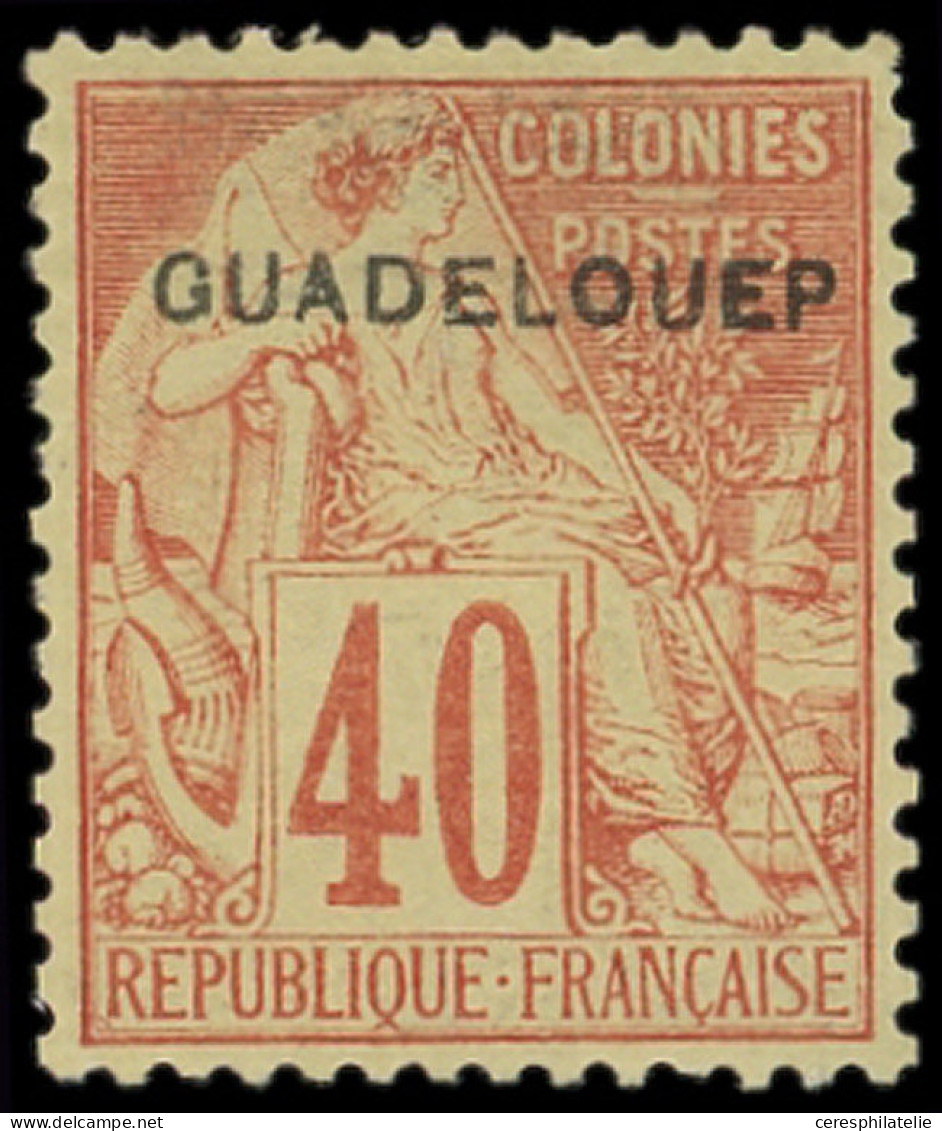 (*) GUADELOUPE 24d : 40c. Orange, GUADELOUEP, TB - Otros & Sin Clasificación