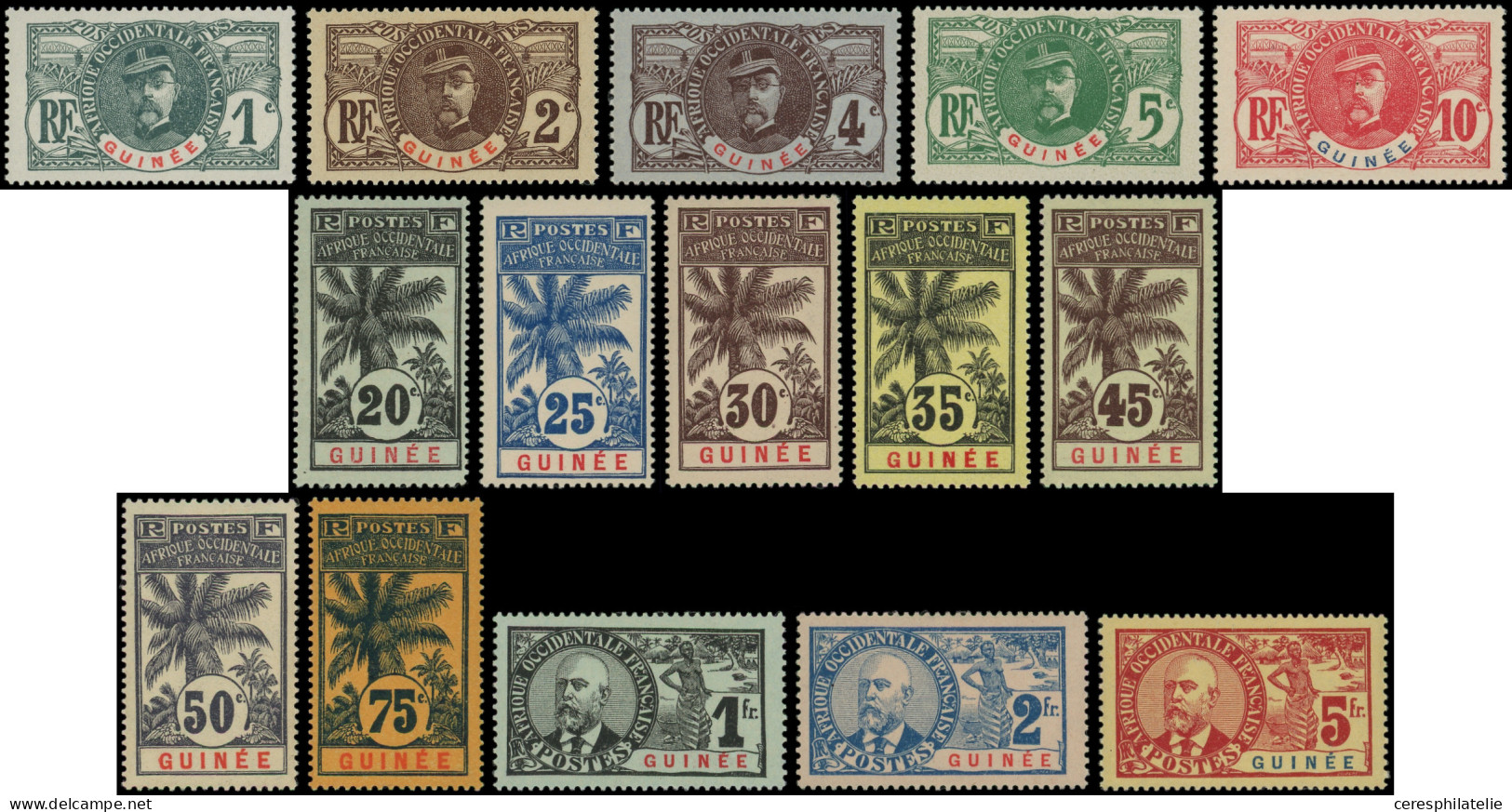 ** GUINEE 33/47 : Série Palmiers, TB - Andere & Zonder Classificatie