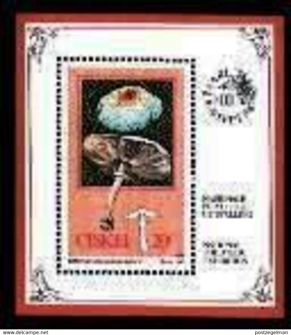 CISKEI, 1987, MNH Stamp(s), Fungi,  Nr(s). 111ms (block 2) Scan F5649 - Ciskei
