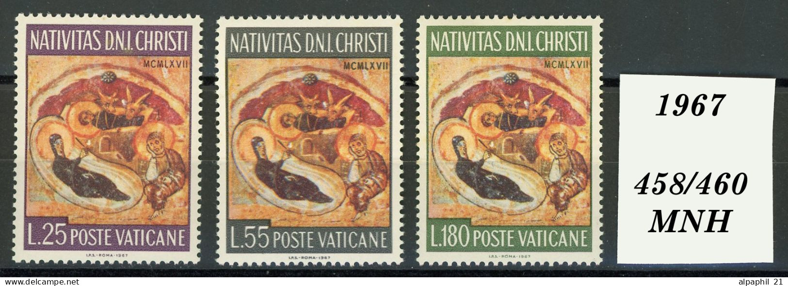 Città Del Vaticano: “The Nativity” (Byzantine Carving), 1967 - Nuevos