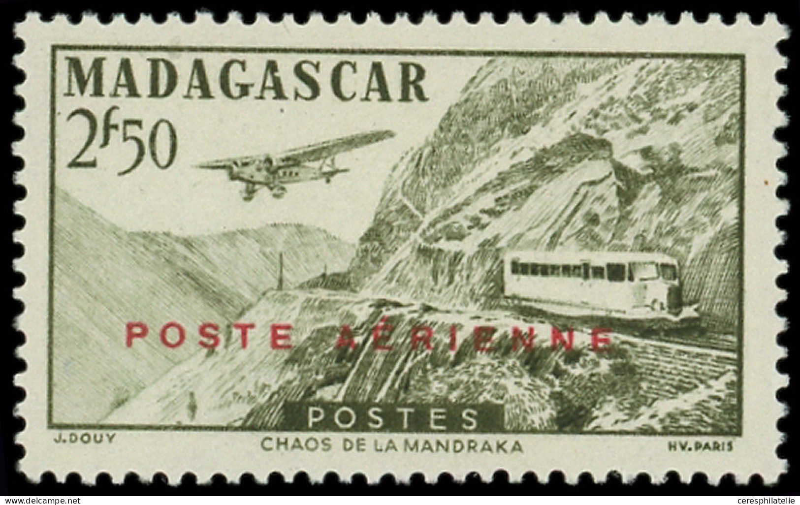 ** MADAGASCAR PA 63D : 2f50 Vert-olive, Chaos De La Mandraka, NON EMIS, TB - Other & Unclassified