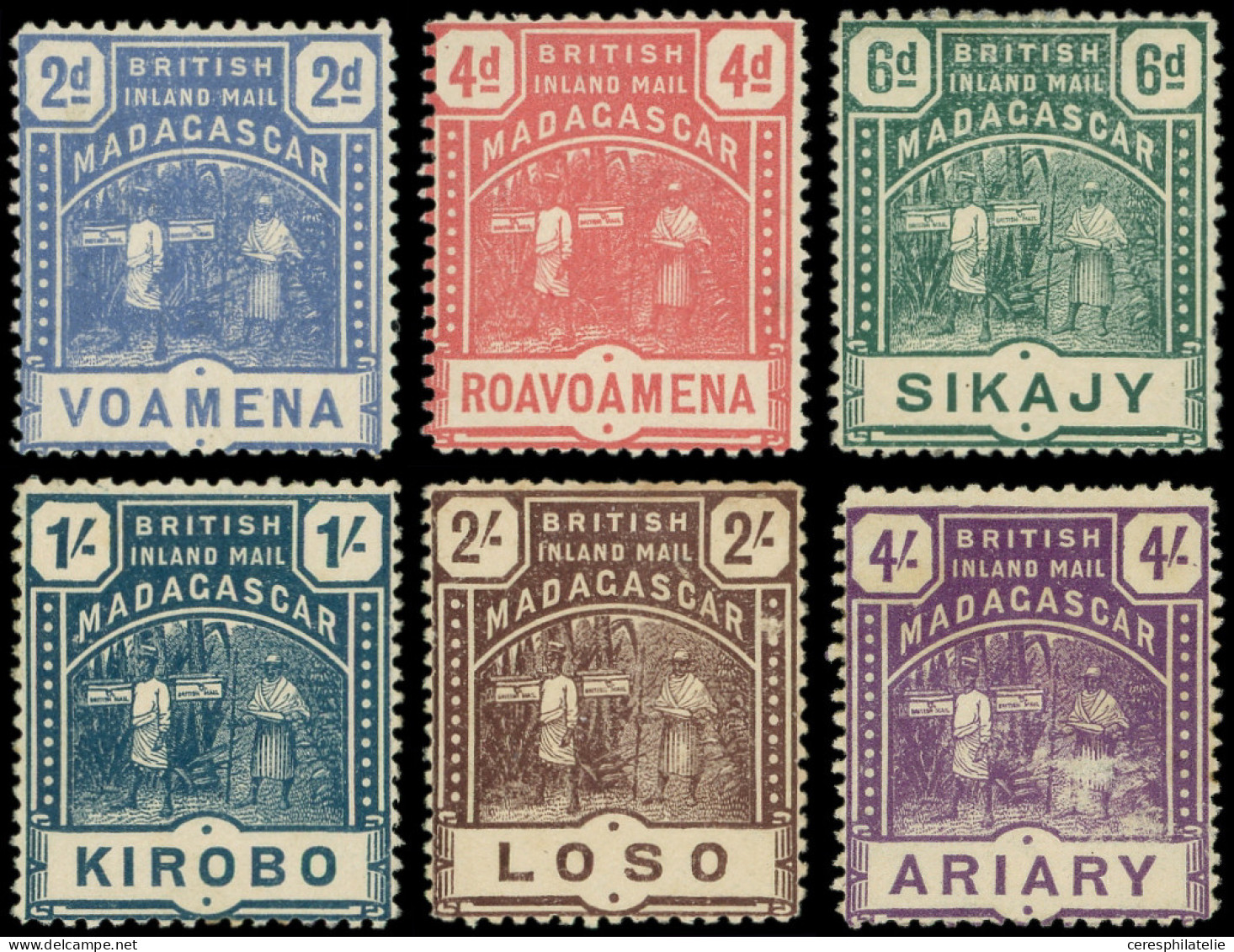 * MADAGASCAR Courrier Consulaire Britannique 55/60 : La Série, TB - Autres & Non Classés