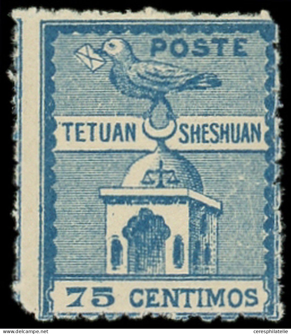 ** MAROC Postes Locales 151 : Tetuan à Sheshuan, 75c. Bleu, TB. Br - Autres & Non Classés