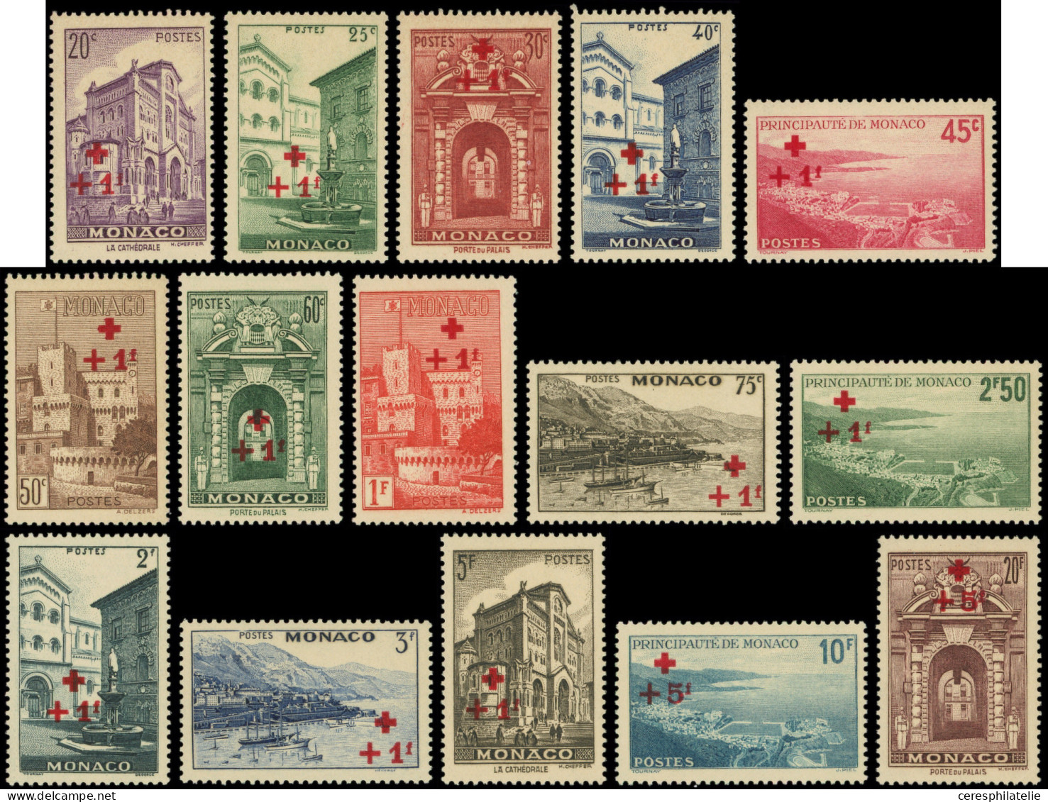 ** MONACO 200/14 : Croix Rouge, TB - Unused Stamps