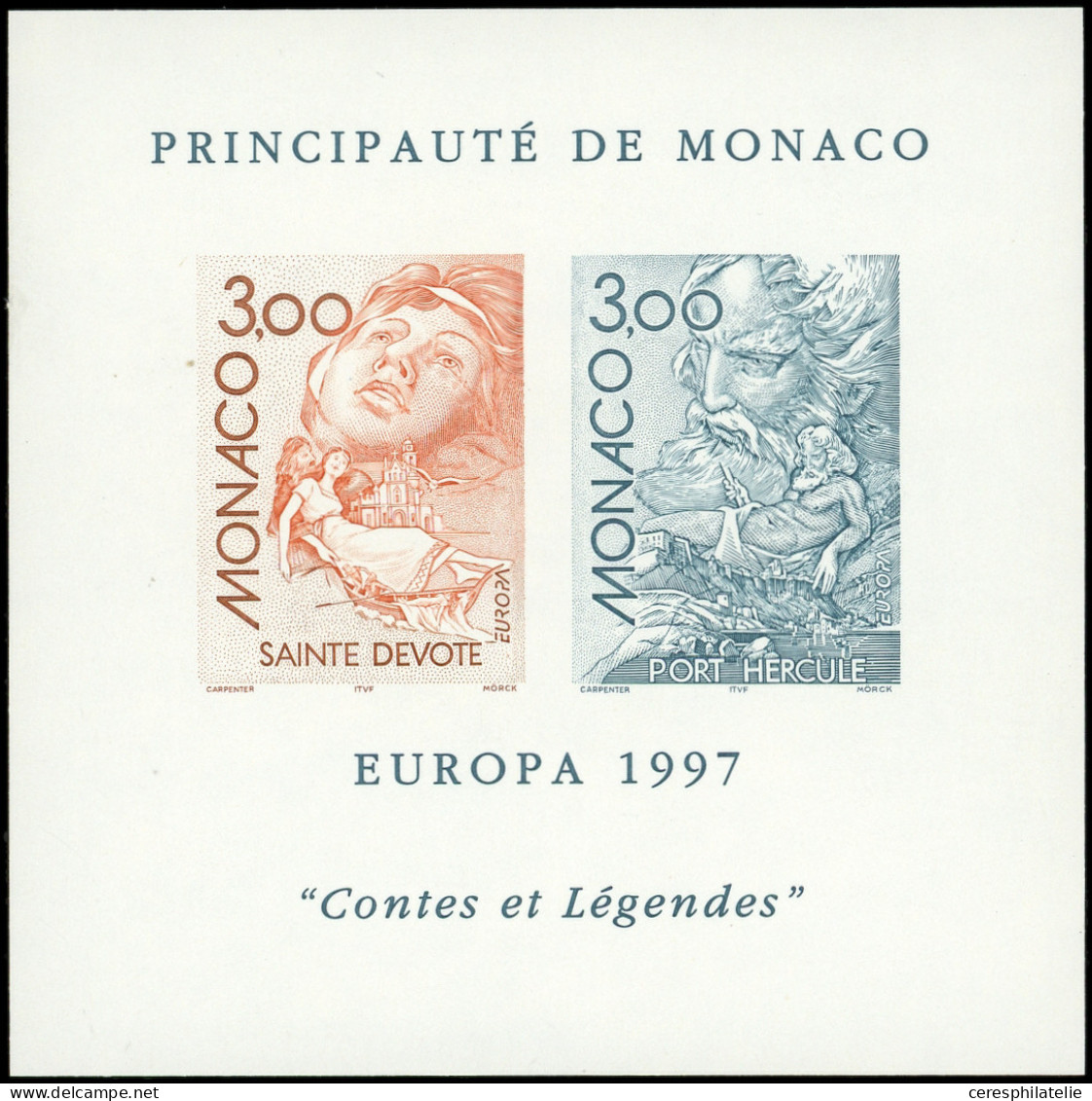 ** MONACO BF Spéciaux 30 : Europa 1997, TB - Blocs