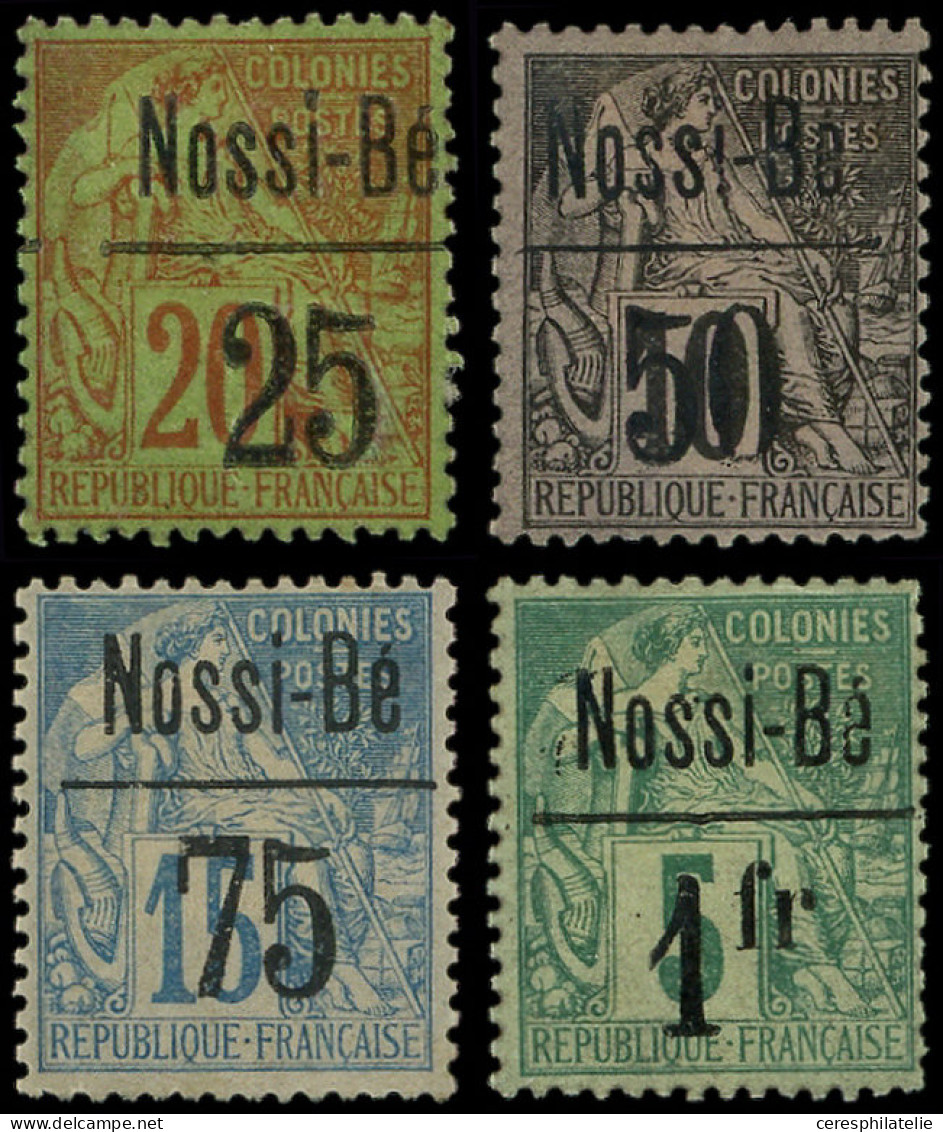 * NOSSI-BE 19/22 : Série Surchargée De 1893, N°20 Et 21 (*), TB - Altri & Non Classificati