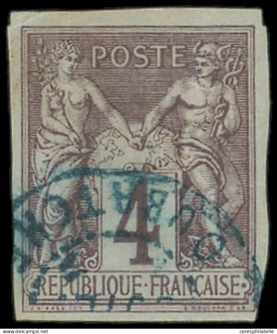 NOUVELLE CALEDONIE CG N°39 Obl. Càd Bleu OUBATCHE, Très Rare, TB - Gebruikt