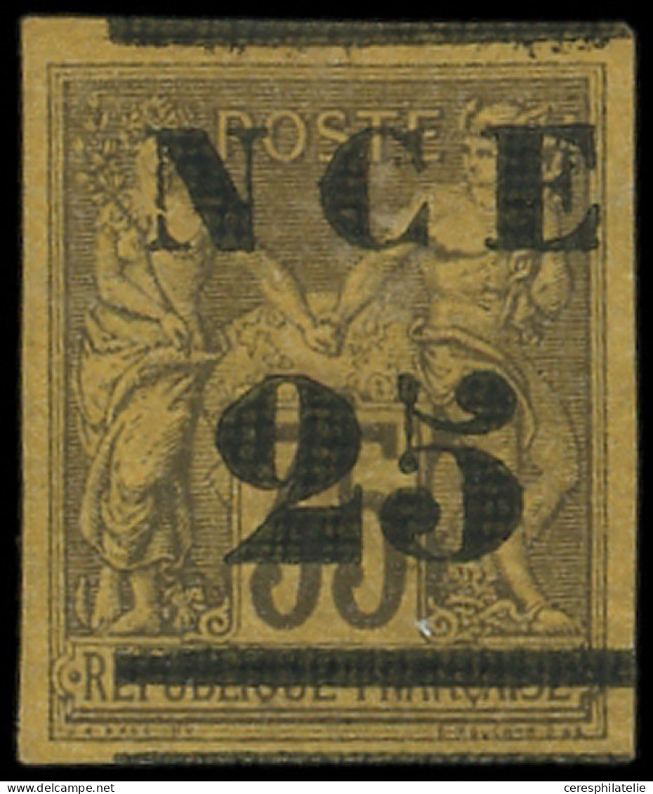 * NOUVELLE CALEDONIE 4 : 25 Sur 35c. Violet Sur Jaune, TB - Unused Stamps