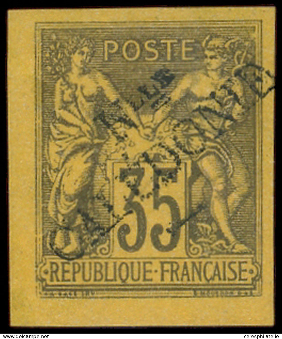 * NOUVELLE CALEDONIE 18 : 35c. Violet-noir Sur Jaune, Cdf, TB. Br - Unused Stamps