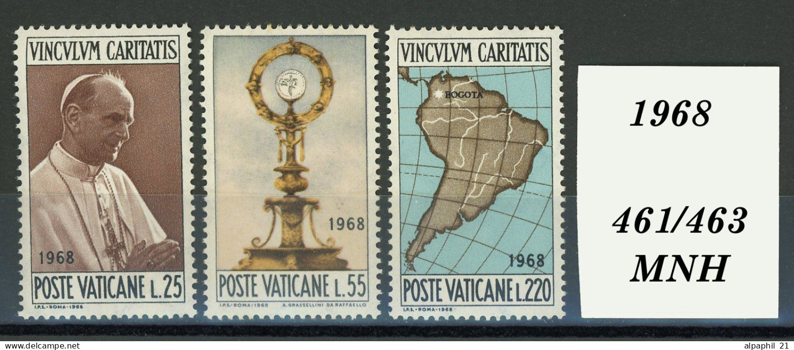 Città Del Vaticano: Paul VI, 1968 - Ongebruikt