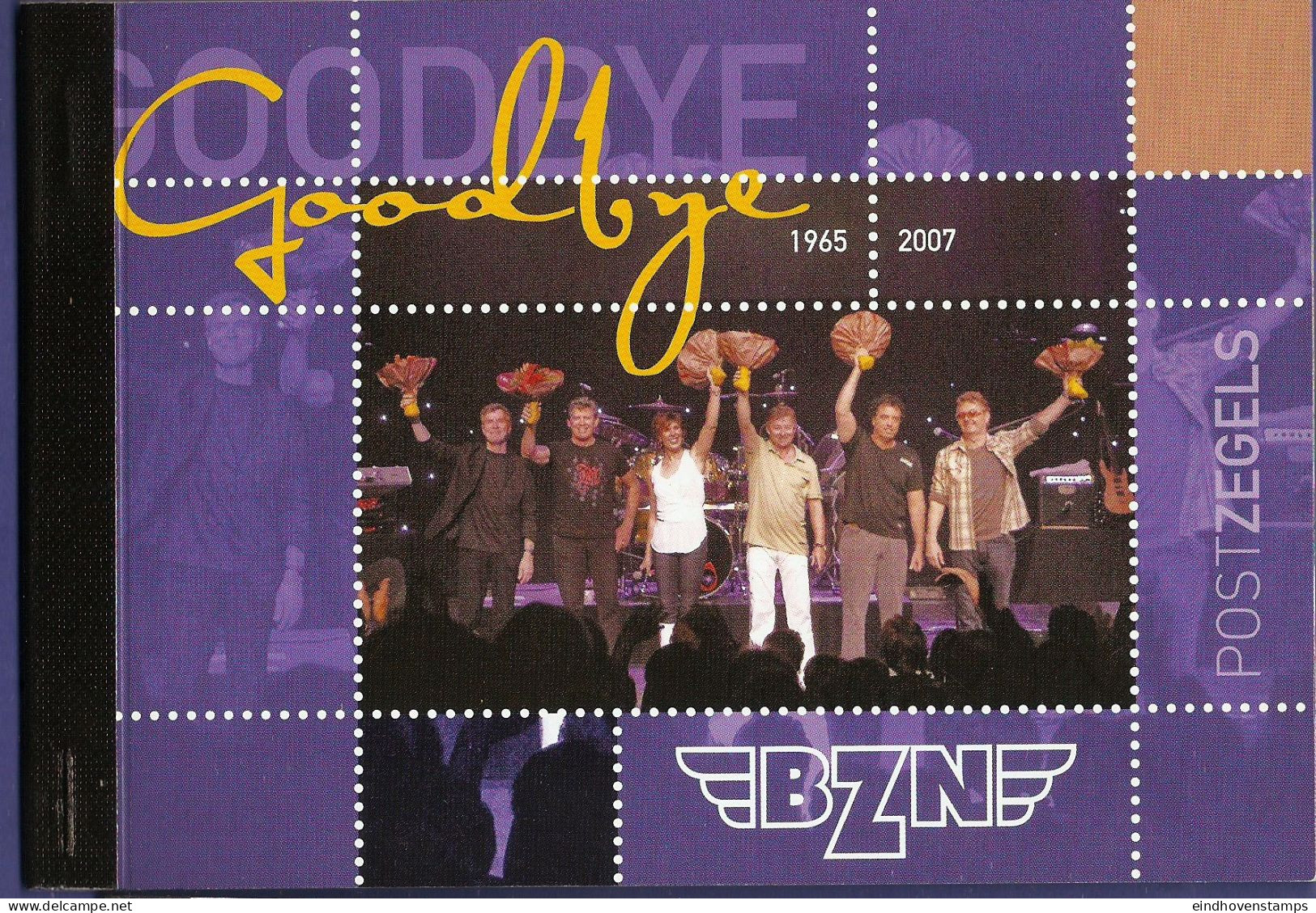 Netherlands 2007, Goodbye BZN, Prestige Stamp Booklet Stamps Cancelled - Musique
