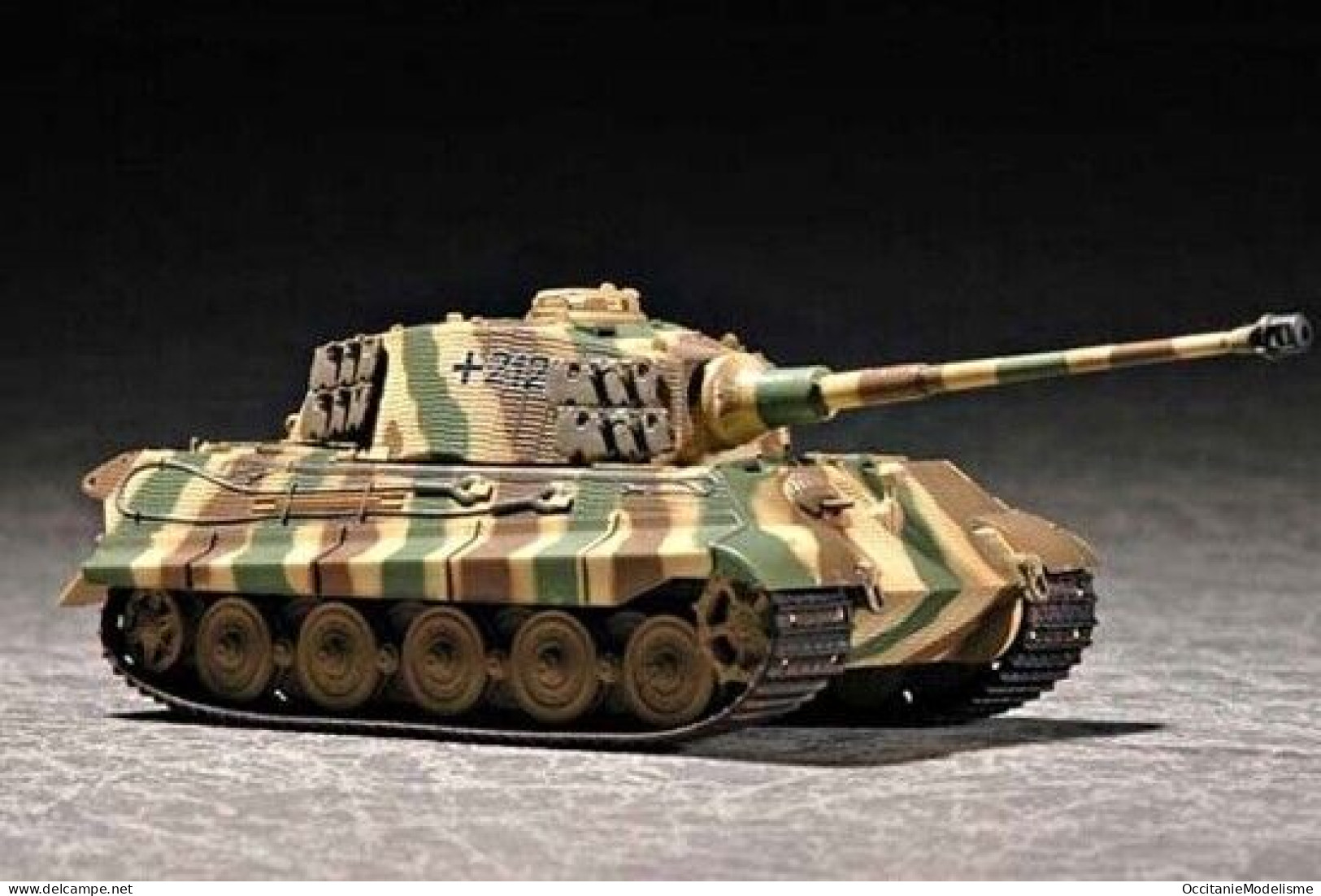 Trumpeter - Char KING TIGER Sd.Kfz. 182 Henschel Zimmerit Maquette Kit Plastique Réf. 07291 Neuf NBO 1/72 - Militaire Voertuigen