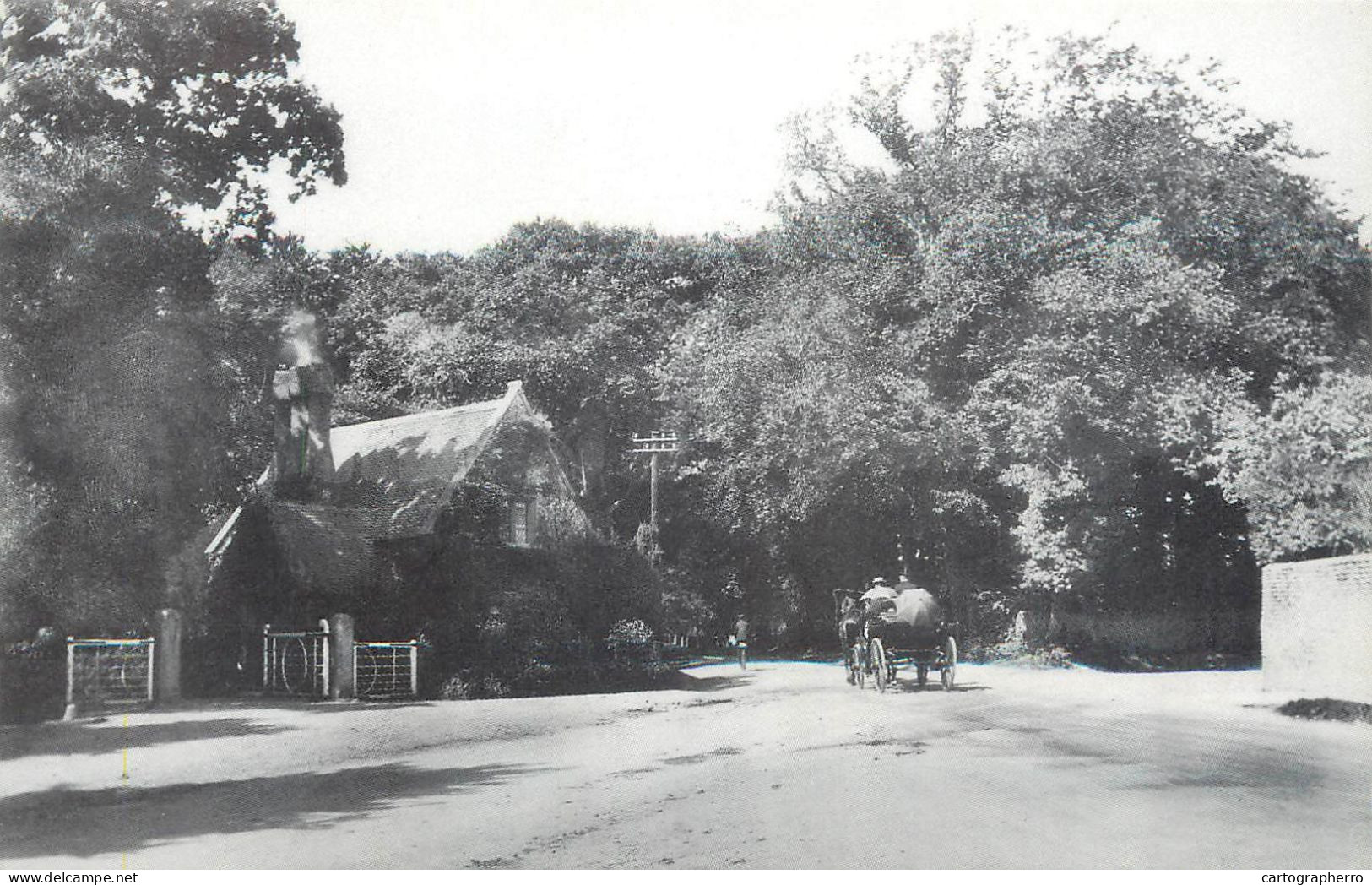 History Nostalgia Repro Postcard Offington Park East Lodge 1906 - Histoire