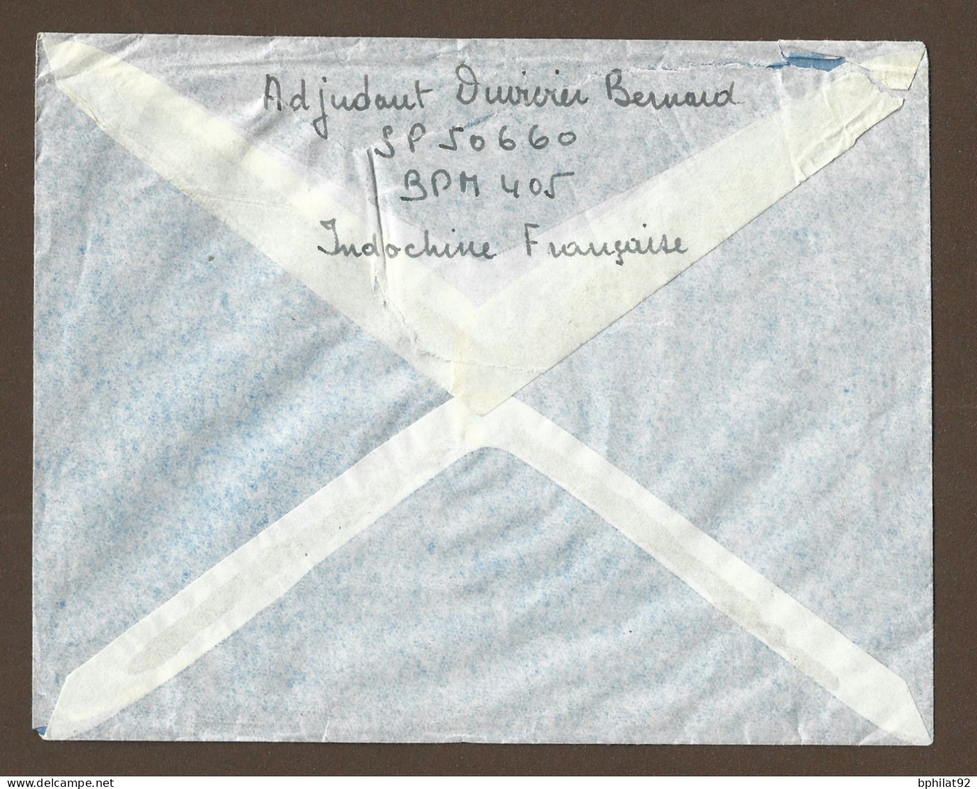 !!! INDOCHINE, LETTRE PAR AVION AFFRANCHISSEMENT GANDON, CACHET POSTE AUX ARMÉES SUR LETTRE POUR BOUSEL, SUISSE DE 1950 - Poste Aérienne