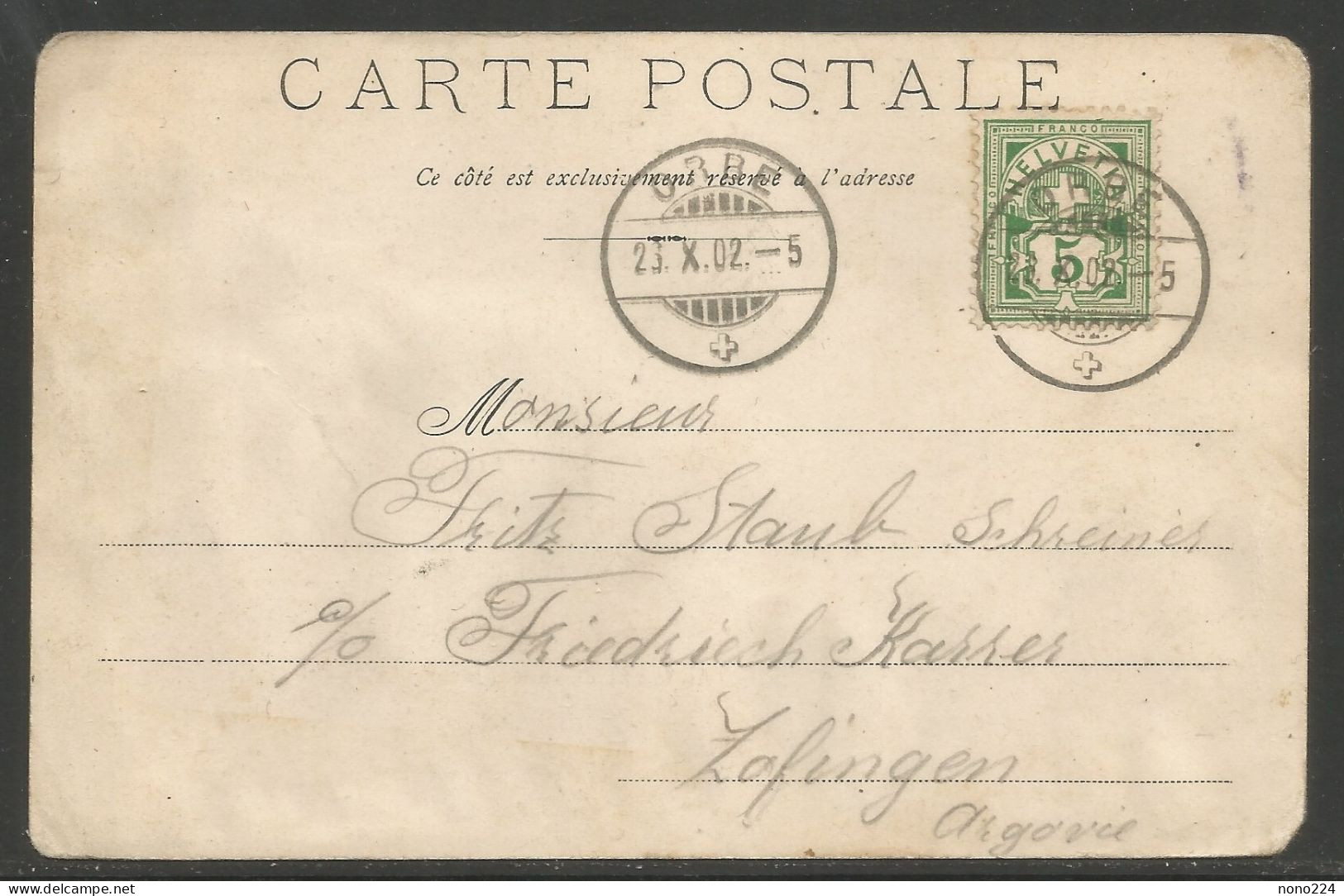 Carte P De 1902 ( Envoi D'Orbe / Au Temps De Vendanges ) - Orbe