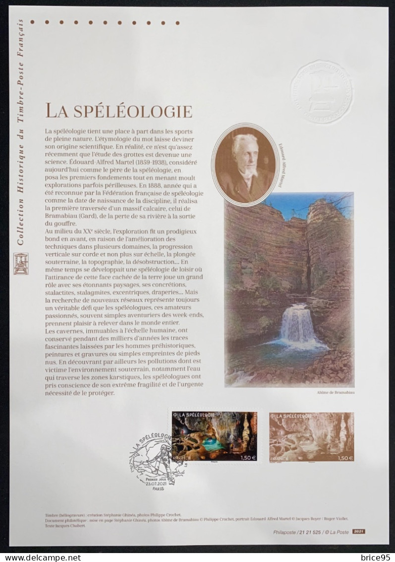 France - Document Philatélique - Premier Jour - FDC - YT N° 5512 - La Spéléologies - 2021 - 2020-…