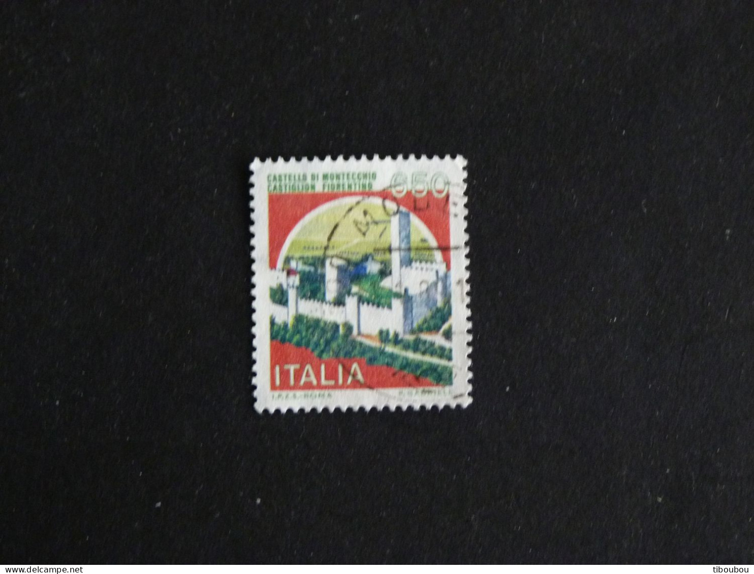 ITALIE ITALIA YT 1694 OBLITERE - CHATEAU DE MONTECCHIO - 1981-90: Afgestempeld