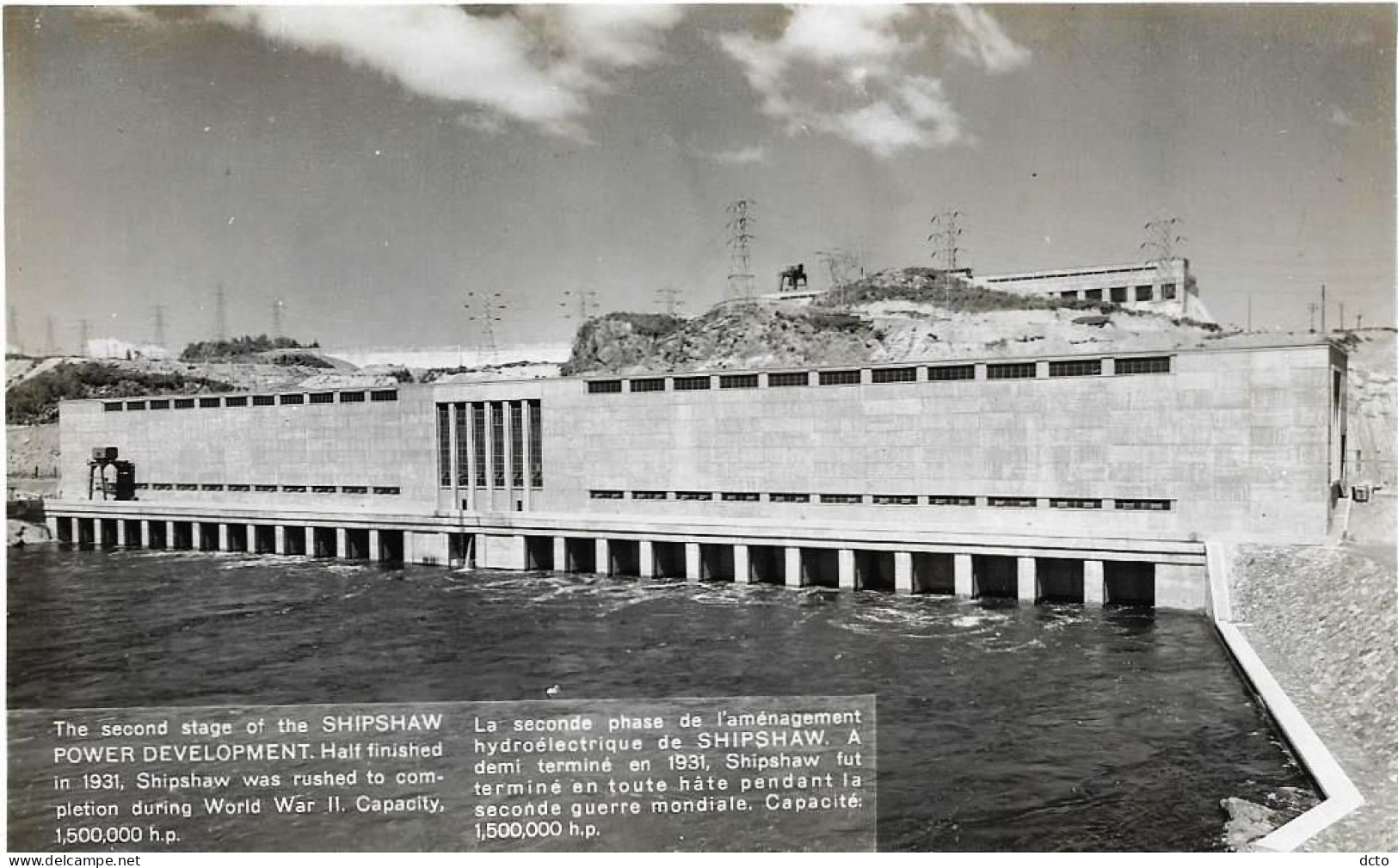 3 Cp QUEBEC : 1ère &2ème Phase Aménagmnt Shipshaw Sur Rivière Saguenay 1931, Photo Lalime Arvida Quebec - Saguenay