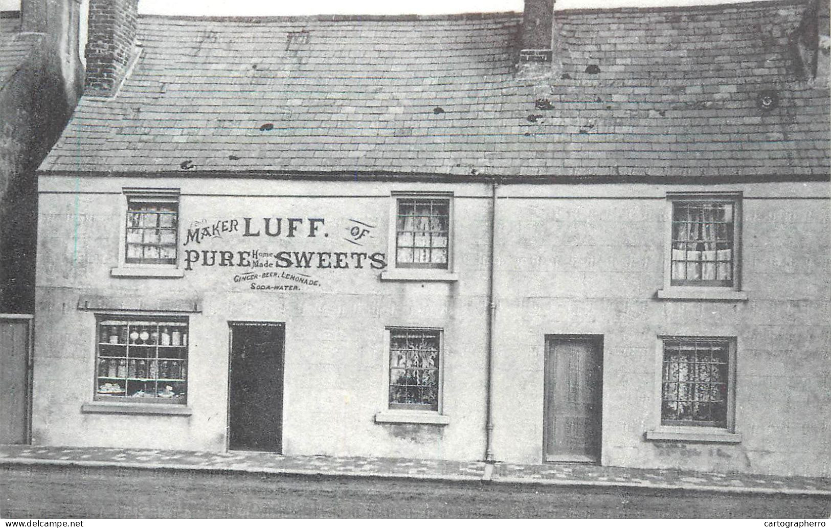 History Nostalgia Repro Postcard Broadwater Luff's Sweet Shop 1920 - Histoire