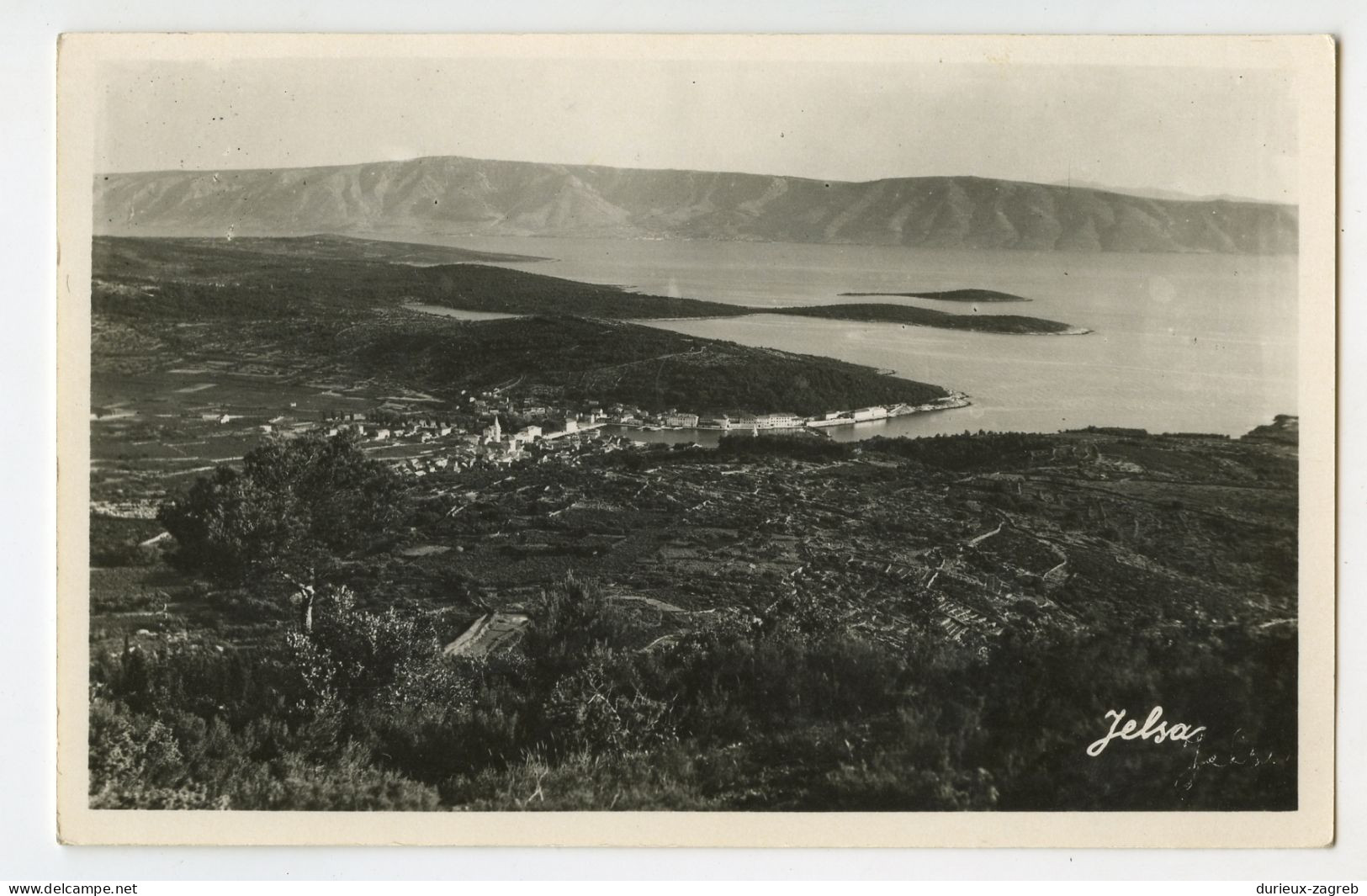 Jelsa Old Postcard Posted 1956  PT240401 - Croazia