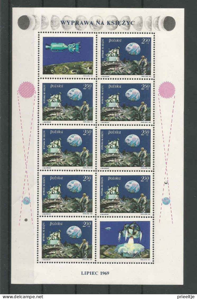 Poland 1973 Space S/S  Y.T. BF 59  ** - Blokken & Velletjes