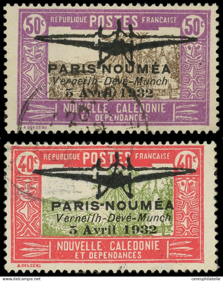 NOUVELLE CALEDONIE PA 1 Et 2 : 40c. Et 50c., Obl., TB - Gebraucht