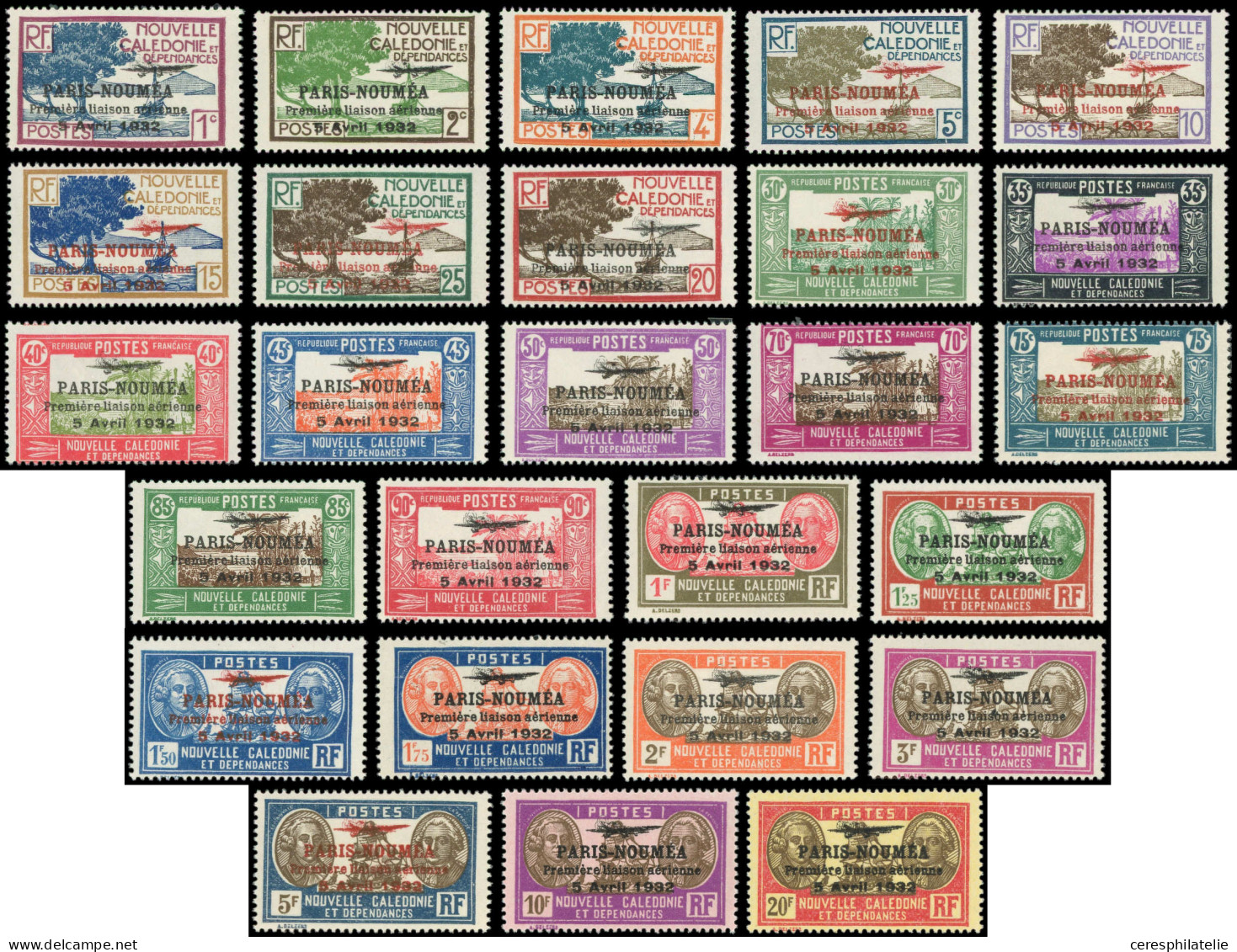 * NOUVELLE CALEDONIE PA  3/28 : Paris-Nouméa, TB - Unused Stamps