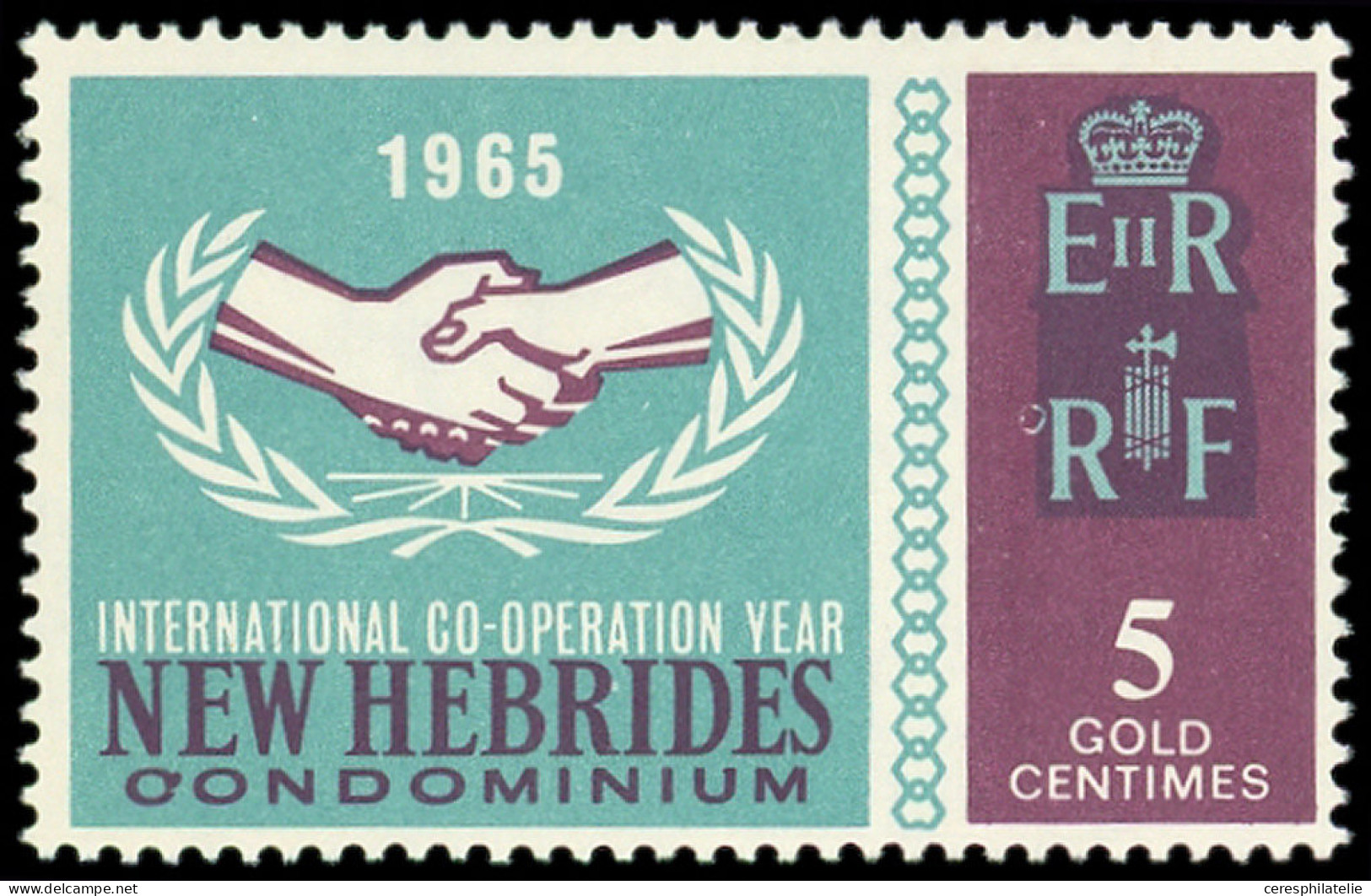 ** NOUVELLES HEBRIDES 255 : Variété "OONDOMINIUM", TB. C - Sonstige & Ohne Zuordnung