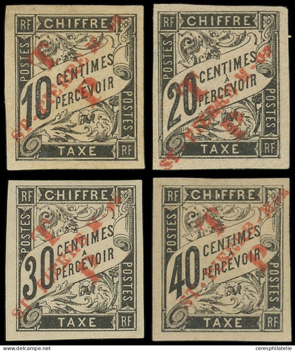 * SAINT PIERRE ET MIQUELON 51/55 : La Série Surch. De 1892, TB - Unused Stamps