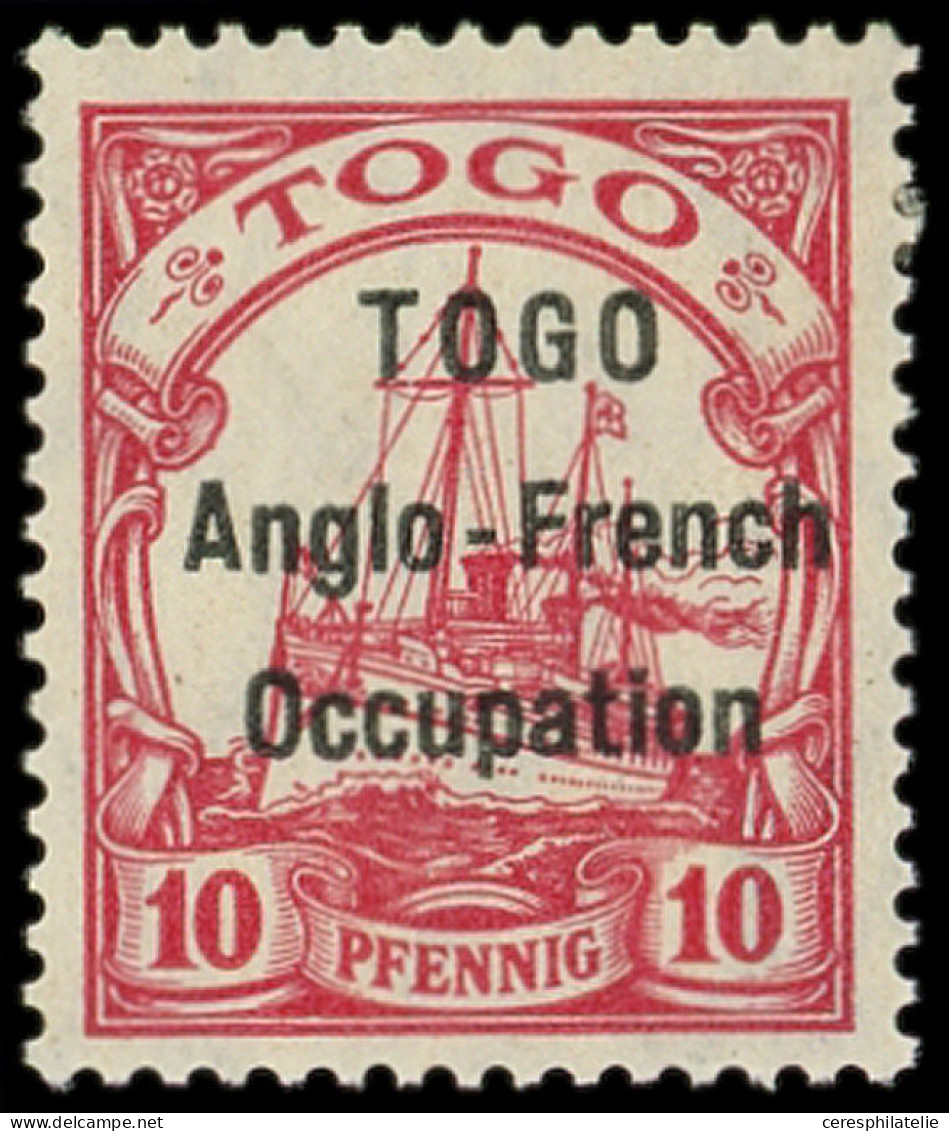 * TOGO 34 : 10pf. Rouge, T I, TB - Other & Unclassified