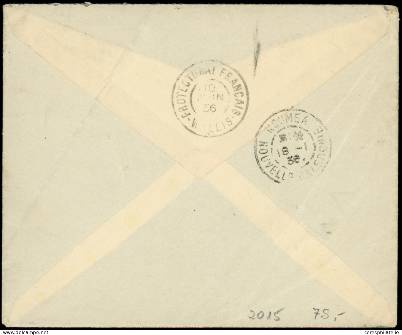 Let WALLIS ET FUTUNA Taxe 18 Et 20 Obl. PROTECTORAT FRANCAIS 10/6/36 S. Env. Affie France N°278B Obl. PARIS VIII 6/12/35 - Postage Due