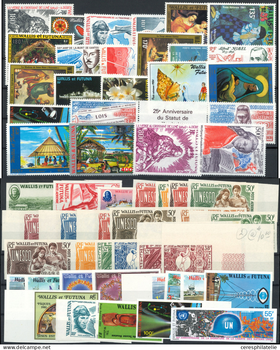 ** WALLIS ET FUTUNA Collection Sur Plaquettes De 1920 à 1995 Dont Non Dentelés (cote Maury), TB - Lots & Serien