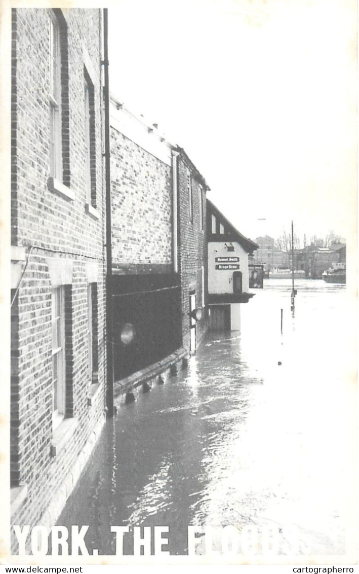 History Nostalgia Repro Postcard York The Flooding - Histoire