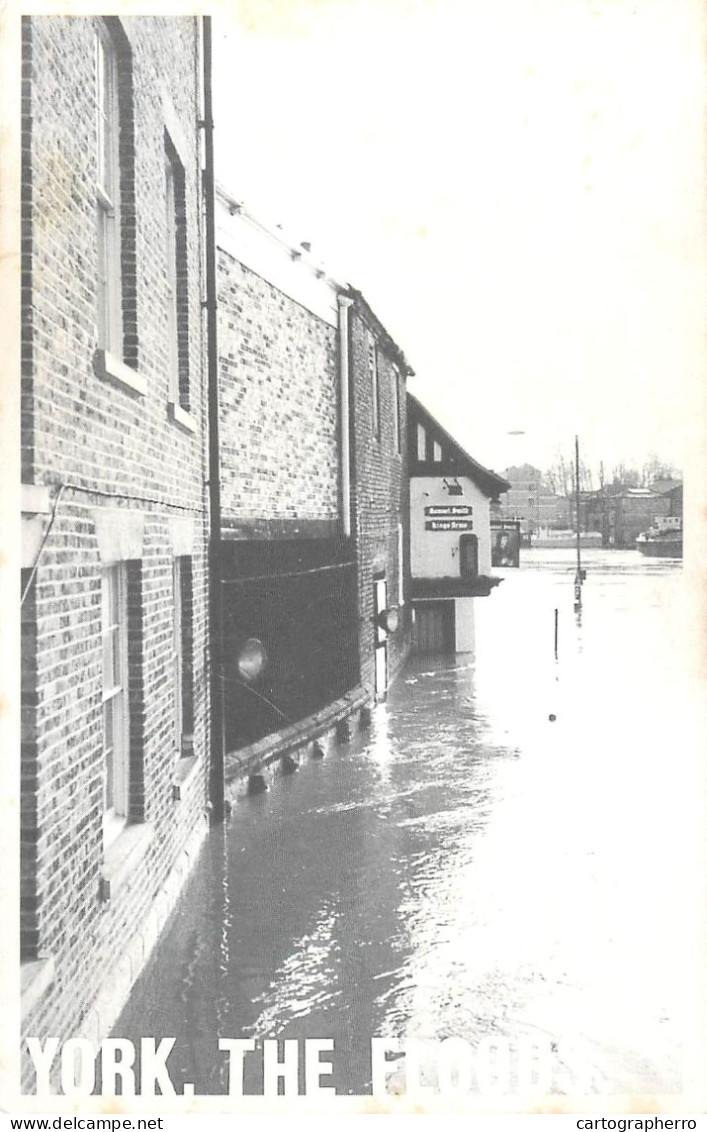 History Nostalgia Repro Postcard York Flooded - Histoire