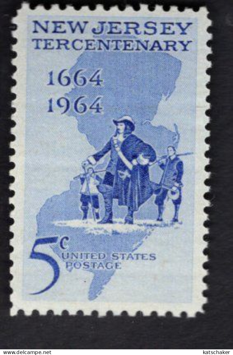 2006222378  1964 SCOTT 1247 (XX) POSTFRIS MINT NEVER HINGED  -  NEW JERSEY TERCENTENARY - Neufs